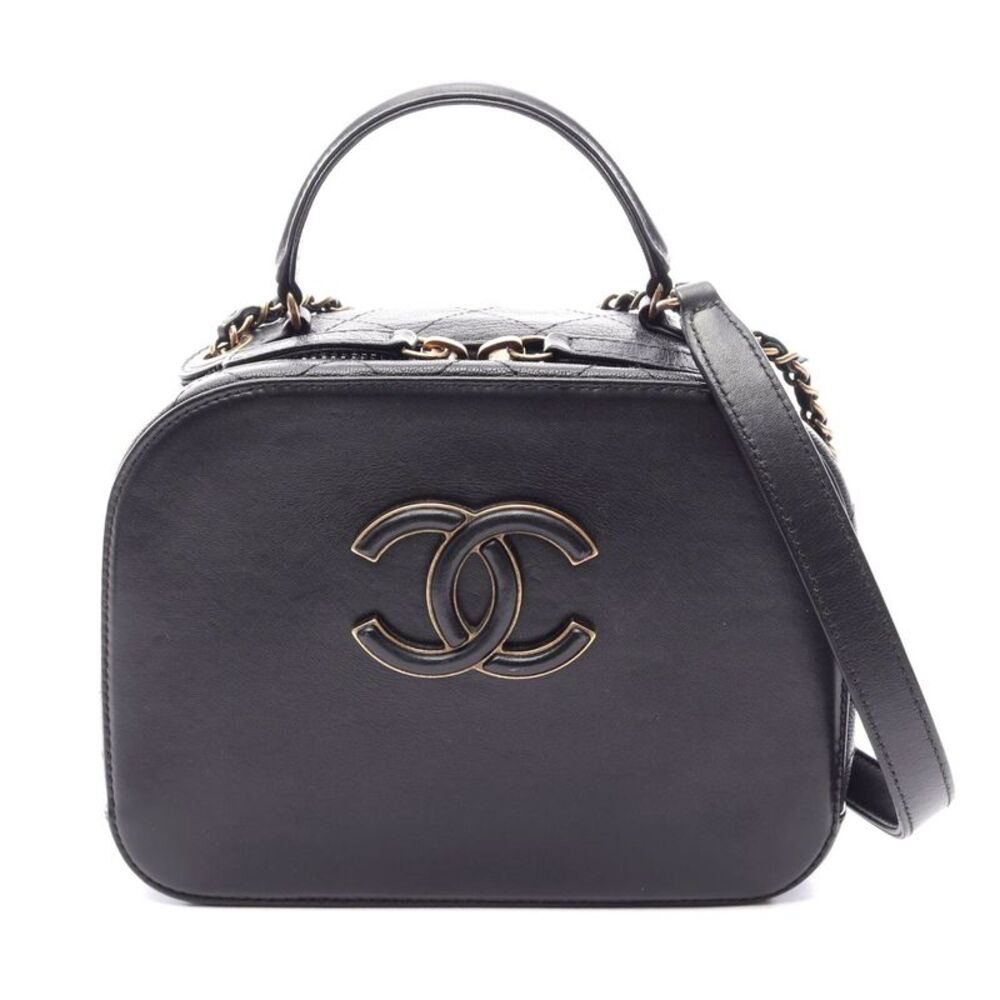 Chanel Matelasse Vanity Bag Leather